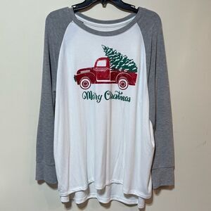 State of Mine Christmas Long Sleeve Shirt Woman’s L NWOT